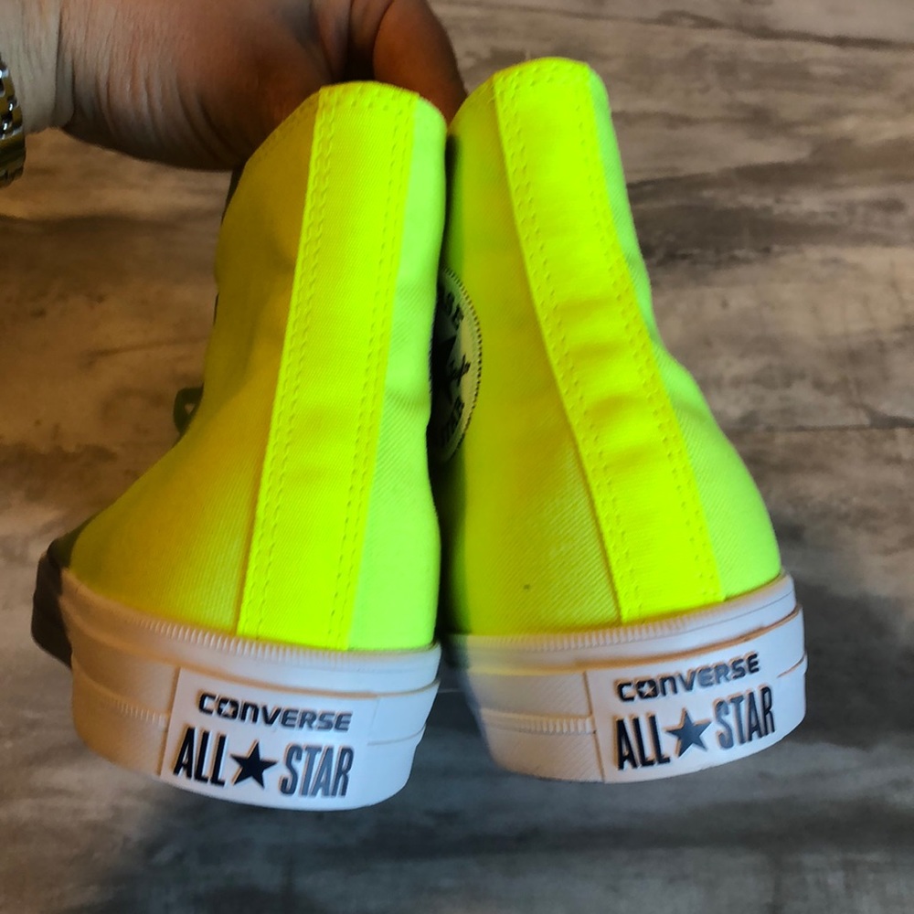 New! Converse  II HI Volt Neon Green men’s 10 - Picture 7 of 8